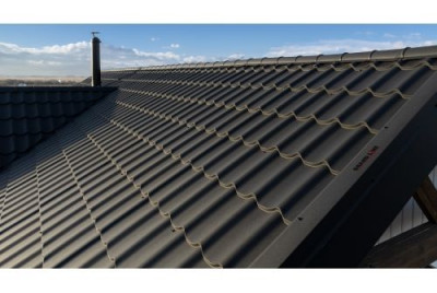 Металлочерепица Классик ("Classic") v01 0,5 Drap TX RAL 9005 черный