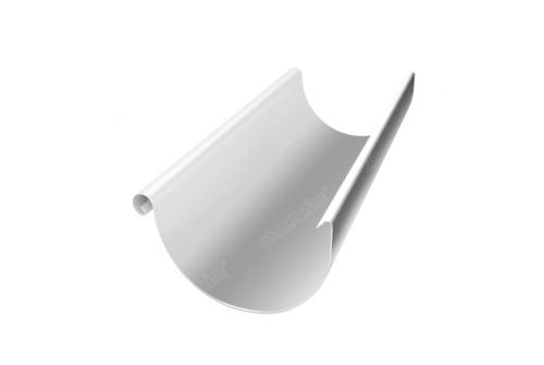 Желоб полукруглый GL PE 125 мм 2 м RAL 9003 сигнальный белый — 1