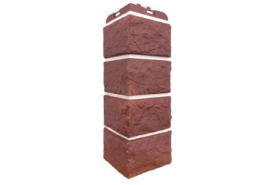 Угол Grand Line Колотый камень Design Plus корица с белым швом