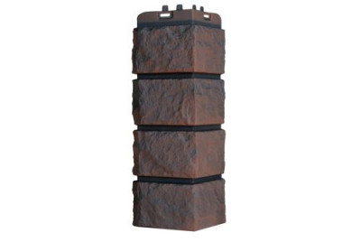 Угол Grand Line Колотый камень Design Plus трюфель с черным швом