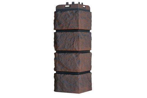 Угол Grand Line Колотый камень Design Plus трюфель с черным швом — 1