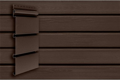 Сайдинг Архитектурный планкен Grand Line Acryl темный дуб (3,0м)