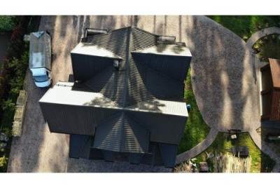 Металлочерепица Классик ("Classic") v01 0,5 PurLite M RR 32 темно-коричневый