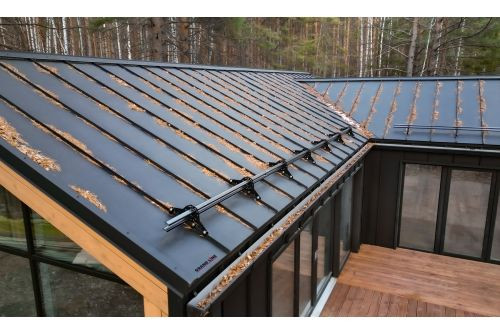 Кликфальц Pro Grand Line 0,5 Drap TX с пленкой на замках RAL 9005 черный — 2