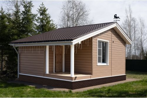 Металлочерепица Классик ("Classic") v01 0,5 Satin RAL 8017 шоколад — 3