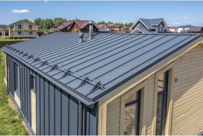 Труба круглая GL PE 90 мм 2 м RAL 7024 мокрый асфальт