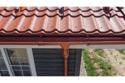 Металлочерепица Классик ("Classic") v01 0,5 Satin Matt RAL 8004 терракота