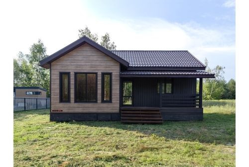 Металлочерепица Классик ("Classic") v01 0,5 Satin RAL 8017 шоколад — 2