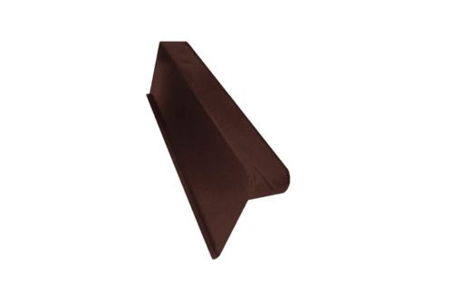 Боковая облегченная черепица левая Braas коричневый — 1