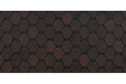 Черепица гибкая Docke Pie Eurasia Шестигранник коричневый — 1