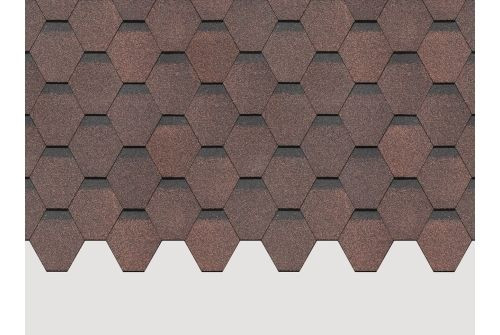 Черепица гибкая Docke Pie Standart Сота коричневый — 1