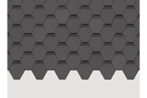 Черепица гибкая Docke Pie Standart Сота серый — 1
