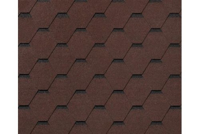 Черепица гибкая RoofShield Фемили Лайт Стандарт коричневый с оттенением