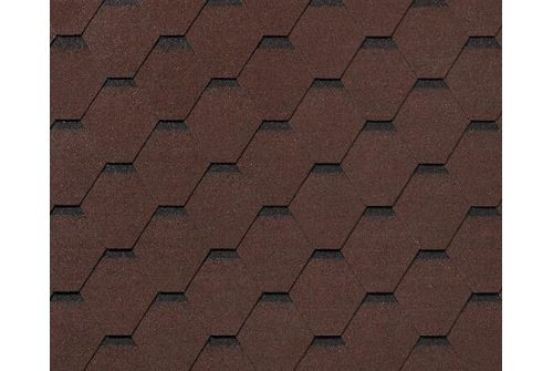 Черепица гибкая RoofShield Фемили Лайт Стандарт коричневый с оттенением — 1