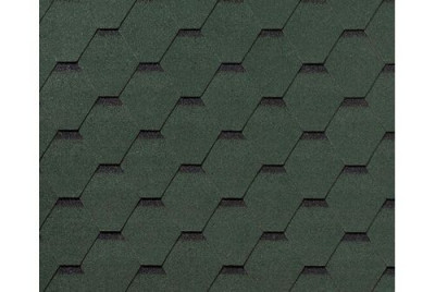 Черепица гибкая RoofShield Фемили Лайт Стандарт зеленый с оттенением