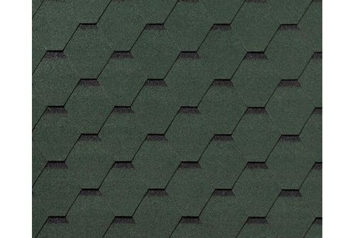 Черепица гибкая RoofShield Фемили Лайт Стандарт зеленый с оттенением — 1