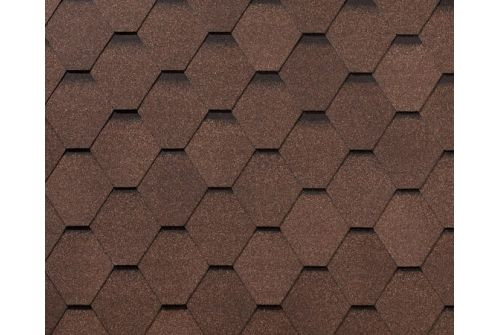 Черепица гибкая RoofShield Классик Стандарт коричневый топаз — 1