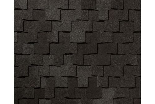 Черепица гибкая RoofShield Премиум Фьюжн черный янтарь — 1