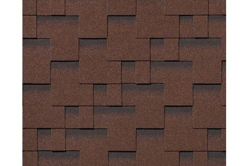 Черепица гибкая RoofShield Премиум Модерн каштан — 2