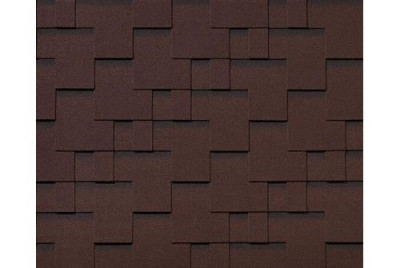 Черепица гибкая RoofShield Премиум Модерн каштан