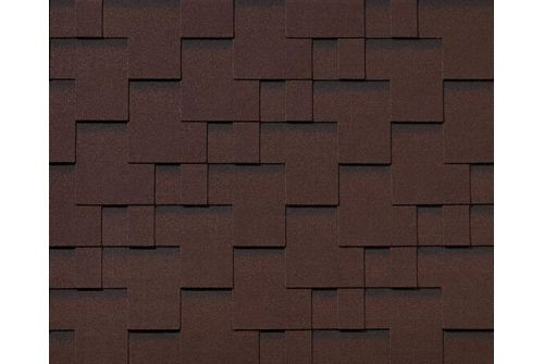Черепица гибкая RoofShield Премиум Модерн каштан — 1