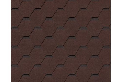 Черепица гибкая RoofShield Премиум Стандарт коричневый с оттенением