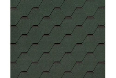 Черепица гибкая RoofShield Премиум Стандарт зеленый с оттенением