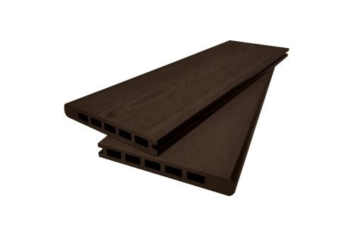 Доска-ступень стартовая ДПК Grand Line 160х22мм шлифовка и тиснение Шоколад 3м (ШТШ) — 1