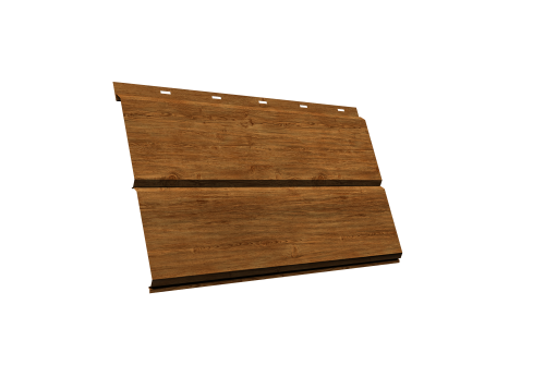 ЭкоБрус new 3D 0,45 Print Elite с пленкой Golden Wood TwinColor — 1