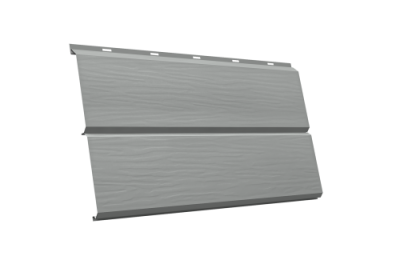 ЭкоБрус new 3D 0,5 Satin с пленкой RAL 9006 бело-алюминиевый