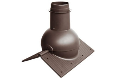 Элемент коньковый Krovent Pipe-Cone коричневый