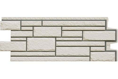 Фасадная панель Grand Line Камелот Design молочный со швом RAL 7006 — 1