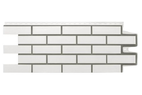 Фасадная панель Grand Line Клинкерный кирпич Design молочный со швом RAL 7006 — 1