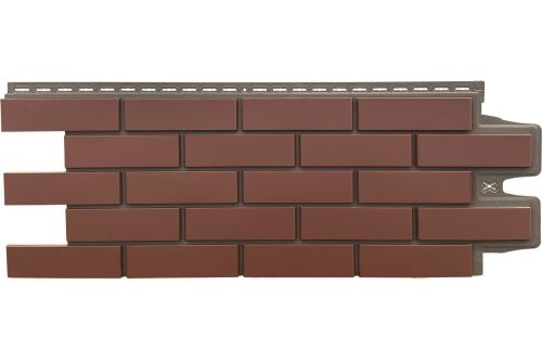 Фасадная панель Grand Line Клинкерный кирпич Design Plus корица с темно-бежевым швом — 1