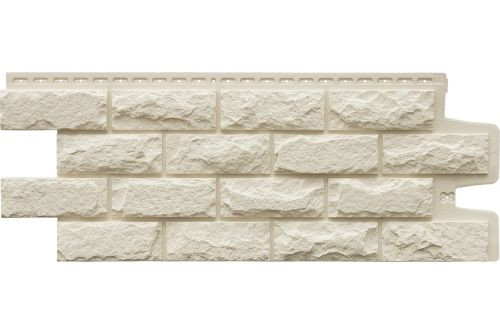 Фасадная панель Grand Line Колотый камень Classic молочный — 1