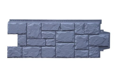 Фасадная панель Grand Line Крупный камень Classic графит