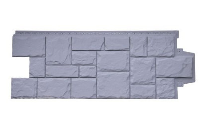 Фасадная панель Grand Line Крупный камень Classic серый