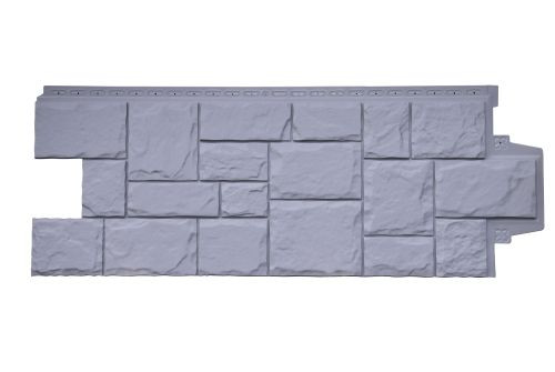 Фасадная панель Grand Line Крупный камень Classic серый — 1