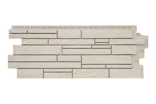 Фасадная панель Grand Line Скала Classic молочный — 1