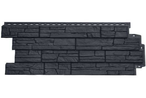 Фасадная панель Grand Line Сланец Classic графит — 1