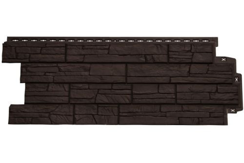 Фасадная панель Grand Line Сланец Classic шоколадный — 1