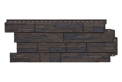 Фасадная панель Grand Line Сланец Design Plus орех — 1