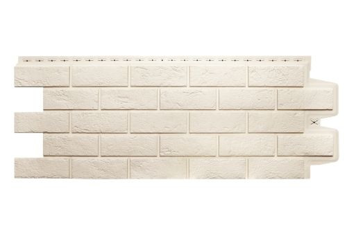 Фасадная панель Grand Line Состаренный кирпич Classic молочный — 1