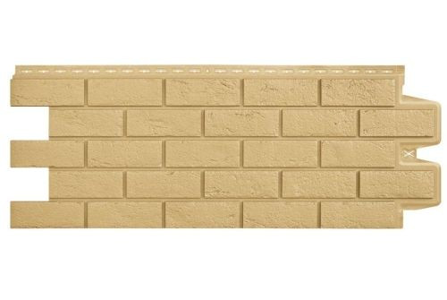 Фасадная панель Grand Line Состаренный кирпич Classic песочный — 1