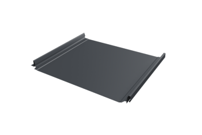 Кликфальц Pro Grand Line 0,45 Drap TwinColor с пленкой на замках RAL 7024 мокрый асфальт