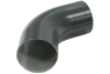 Колено 60 град GL PE 90 мм RAL 7024 мокрый асфальт, миниатюра — 1