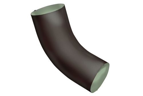 Колено 60 град GL PE Matt 90 мм RAL 8017 шоколад — 1