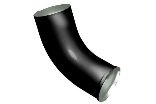 Колено стока GL PE 90 мм RAL 9005 черный — 1