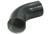 Колено стока GL PE 90 мм RAL 7024 мокрый асфальт, миниатюра — 1