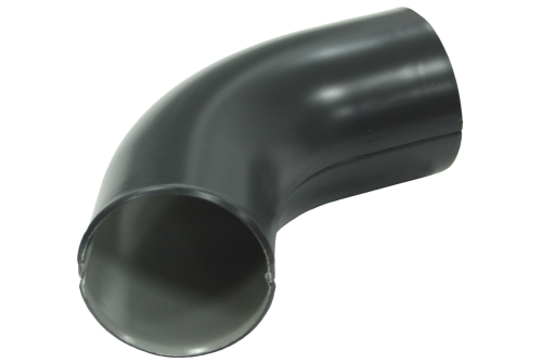 Колено стока GL PE 90 мм RAL 7024 мокрый асфальт — 2
